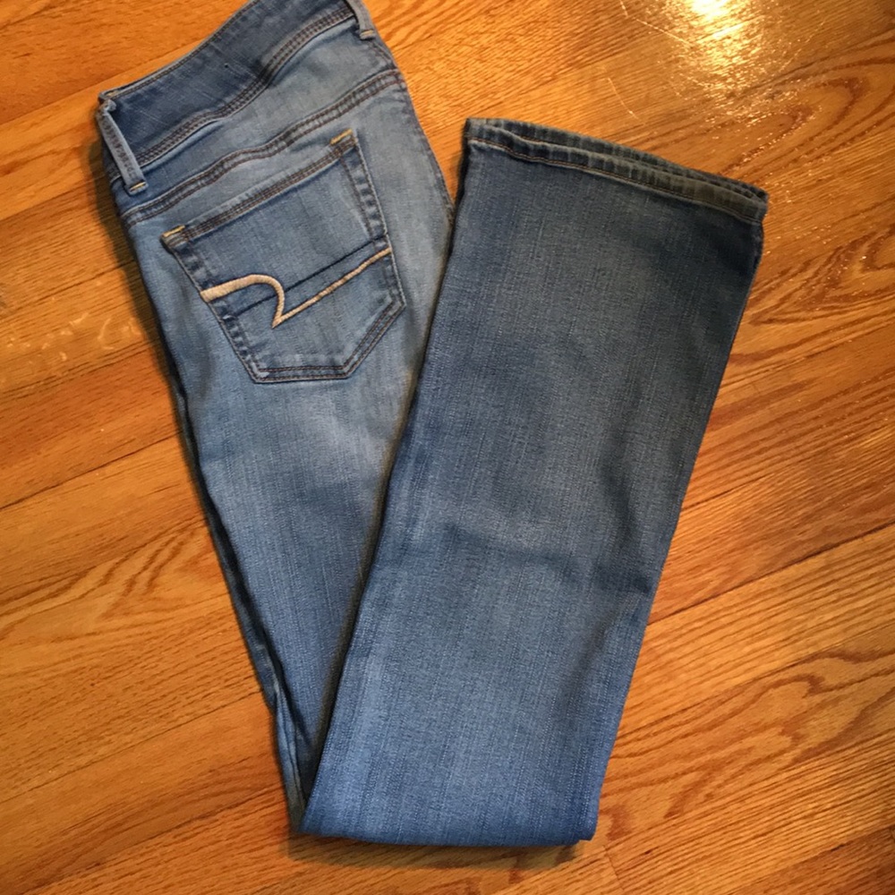 AE Light Wash Boot Cut Jeans
